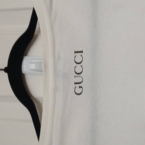 NWT Gucci White Graphic Short Sleeve Tee - Picture 5 of 7